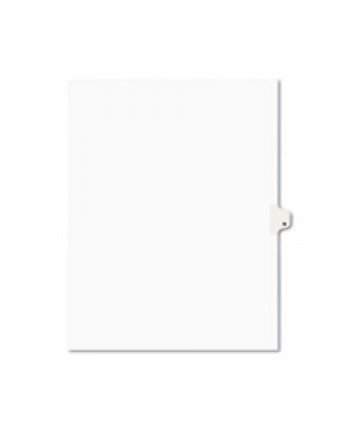 PREPRINTED LEGAL EXHIBIT SIDE TAB INDEX DIVIDERS, AVERY STYLE, 26-TAB, N, 11 X 8.5, WHITE, 25/PACK, (1414)