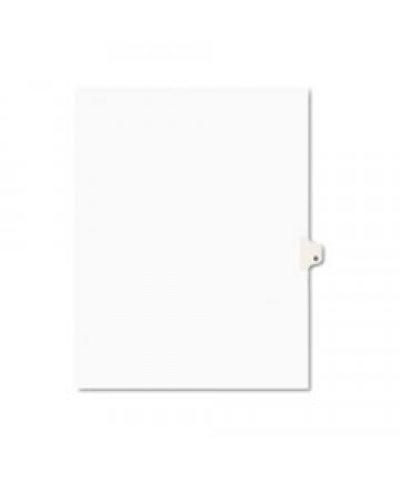 PREPRINTED LEGAL EXHIBIT SIDE TAB INDEX DIVIDERS, AVERY STYLE, 26-TAB, O, 11 X 8.5, WHITE, 25/PACK, (1415)