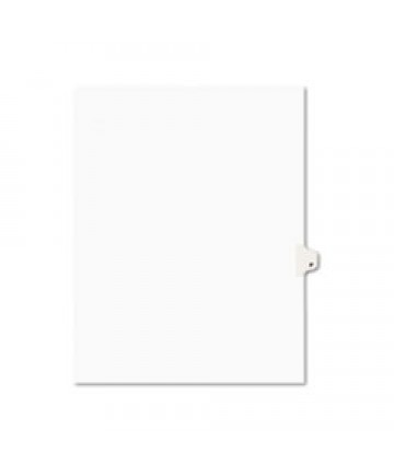 PREPRINTED LEGAL EXHIBIT SIDE TAB INDEX DIVIDERS, AVERY STYLE, 26-TAB, P, 11 X 8.5, WHITE, 25/PACK, (1416)