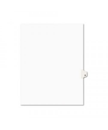 PREPRINTED LEGAL EXHIBIT SIDE TAB INDEX DIVIDERS, AVERY STYLE, 26-TAB, Q, 11 X 8.5, WHITE, 25/PACK, (1417)