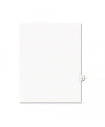 PREPRINTED LEGAL EXHIBIT SIDE TAB INDEX DIVIDERS, AVERY STYLE, 26-TAB, S, 11 X 8.5, WHITE, 25/PACK, (1419)