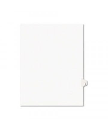 PREPRINTED LEGAL EXHIBIT SIDE TAB INDEX DIVIDERS, AVERY STYLE, 26-TAB, T, 11 X 8.5, WHITE, 25/PACK, (1420)