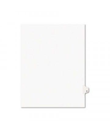 PREPRINTED LEGAL EXHIBIT SIDE TAB INDEX DIVIDERS, AVERY STYLE, 26-TAB, V, 11 X 8.5, WHITE, 25/PACK, (1422)