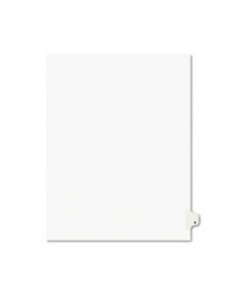 PREPRINTED LEGAL EXHIBIT SIDE TAB INDEX DIVIDERS, AVERY STYLE, 26-TAB, Y, 11 X 8.5, WHITE, 25/PACK, (1425)