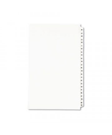 Avery-Style Legal Exhibit Side Tab Divider, Title: 26-50, 14 X 8 1/2, White