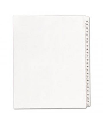 PREPRINTED LEGAL EXHIBIT SIDE TAB INDEX DIVIDERS, ALLSTATE STYLE, 25-TAB, 51 TO 75, 11 X 8.5, WHITE, 1 SET, (1703)