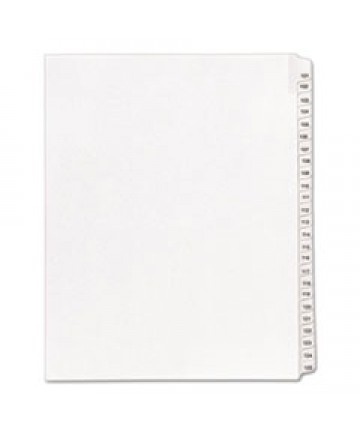 PREPRINTED LEGAL EXHIBIT SIDE TAB INDEX DIVIDERS, ALLSTATE STYLE, 25-TAB, 101 TO 125, 11 X 8.5, WHITE, 1 SET, (1705)