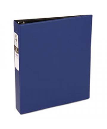 ECONOMY NON-VIEW BINDER WITH ROUND RINGS, 3 RINGS, 1.5" CAPACITY, 11 X 8.5, BLUE, (3400)