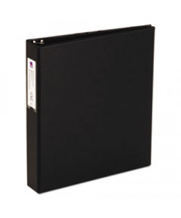 ECONOMY NON-VIEW BINDER WITH ROUND RINGS, 3 RINGS, 1.5" CAPACITY, 11 X 8.5, BLACK, (4401)