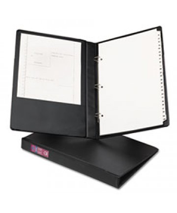 LEGAL DURABLE NON-VIEW BINDER WITH ROUND RINGS, 3 RINGS, 1" CAPACITY, 14 X 8.5, BLACK, (6400)