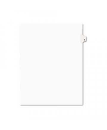 PREPRINTED LEGAL EXHIBIT SIDE TAB INDEX DIVIDERS, AVERY STYLE, 10-TAB, 4, 11 X 8.5, WHITE, 25/PACK