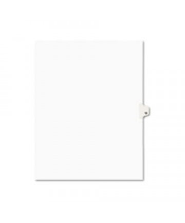 PREPRINTED LEGAL EXHIBIT SIDE TAB INDEX DIVIDERS, AVERY STYLE, 10-TAB, 13, 11 X 8.5, WHITE, 25/PACK