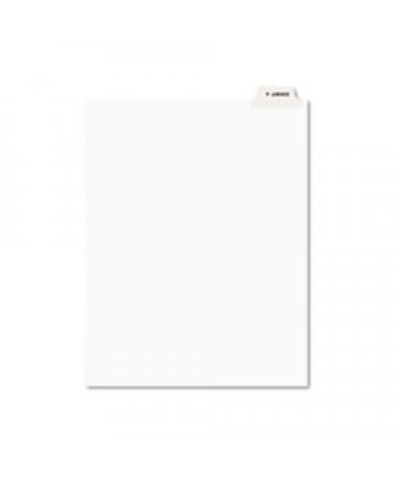 Avery-Style Preprinted Legal Bottom Tab Divider, Exhibit A, Letter, White, 25/pk