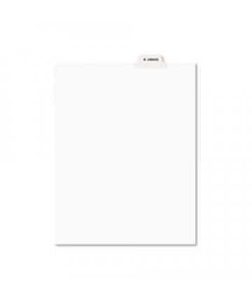 Avery-Style Preprinted Legal Bottom Tab Divider, Exhibit B, Letter, White, 25/pk