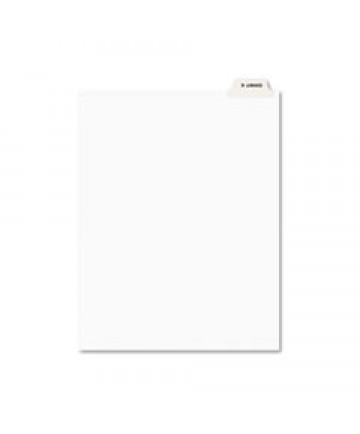 Avery-Style Preprinted Legal Bottom Tab Divider, Exhibit K, Letter, White, 25/pk