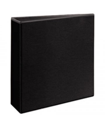 DURABLE VIEW BINDER WITH DURAHINGE AND SLANT RINGS, 3 RINGS, 3" CAPACITY, 11 X 8.5, BLACK