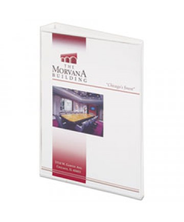 MINI SIZE DURABLE VIEW BINDER WITH ROUND RINGS, 3 RINGS, 1" CAPACITY, 8.5 X 5.5, WHITE