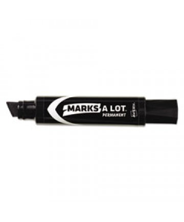 MARKS A LOT EXTRA-LARGE DESK-STYLE PERMANENT MARKER, EXTRA-BROAD CHISEL TIP, BLACK