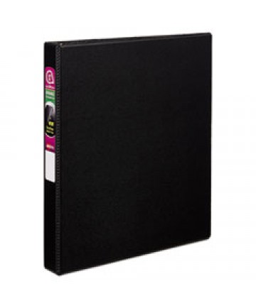 DURABLE NON-VIEW BINDER WITH DURAHINGE AND SLANT RINGS, 3 RINGS, 1" CAPACITY, 11 X 8.5, BLACK