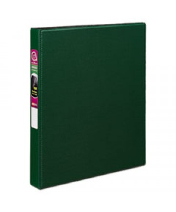 DURABLE NON-VIEW BINDER WITH DURAHINGE AND SLANT RINGS, 3 RINGS, 1" CAPACITY, 11 X 8.5, GREEN