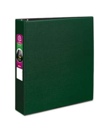 DURABLE NON-VIEW BINDER WITH DURAHINGE AND SLANT RINGS, 3 RINGS, 2" CAPACITY, 11 X 8.5, GREEN