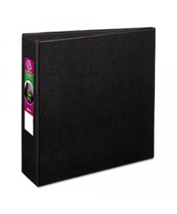DURABLE NON-VIEW BINDER WITH DURAHINGE AND SLANT RINGS, 3 RINGS, 3" CAPACITY, 11 X 8.5, BLACK