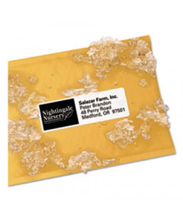 WATERPROOF ADDRESS LABELS WITH TRUEBLOCK AND SURE FEED, LASER PRINTERS, 1.33 X 4, WHITE, 14/SHEET, 50 SHEETS/PACK