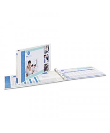 HEAVY-DUTY VIEW BINDERS, 3 RINGS, 1.5" CAPACITY, 11 X 17, WHITE