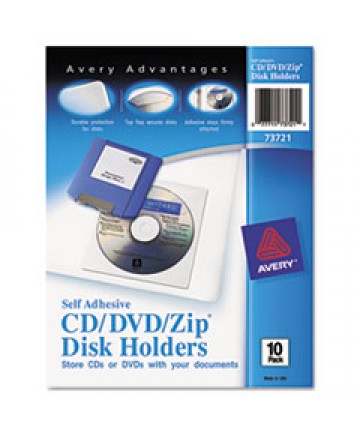 Self-Adhesive Media Pockets, 10/pack