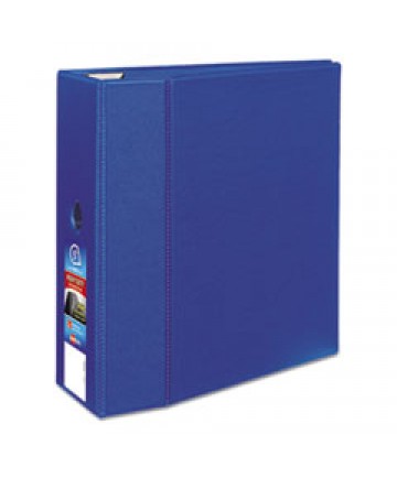 HEAVY-DUTY NON-VIEW BINDER WITH DURAHINGE AND ONE TOUCH EZD RINGS, 3 RINGS, 1.5" CAPACITY, 11 X 8.5, BLUE