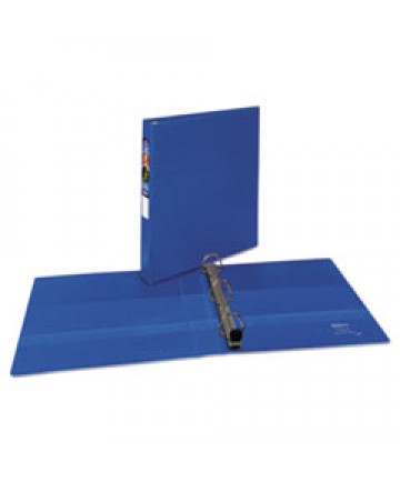 HEAVY-DUTY NON-VIEW BINDER WITH DURAHINGE, LOCKING ONE TOUCH EZD RINGS AND THUMB NOTCH, 3 RINGS, 5" CAPACITY, 11 X 8.5, BLUE