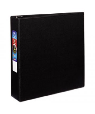 HEAVY-DUTY NON-VIEW BINDER WITH DURAHINGE AND ONE TOUCH EZD RINGS, 3 RINGS, 1" CAPACITY, 11 X 8.5, BLUE