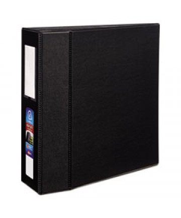 HEAVY-DUTY NON-VIEW BINDER WITH DURAHINGE, THREE LOCKING ONE TOUCH EZD RINGS AND SPINE LABEL, 3" CAPACITY, 11 X 8.5, BLACK