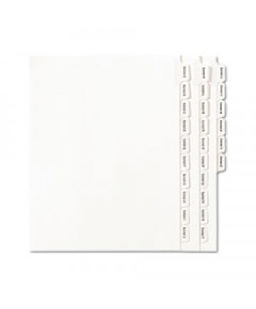 PREPRINTED LEGAL EXHIBIT SIDE TAB INDEX DIVIDERS, ALLSTATE STYLE, 26-TAB, EXHIBIT A TO EXHIBIT Z, 11 X 8.5, WHITE, 1 SET