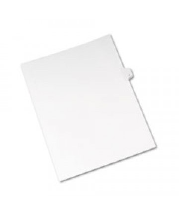 PREPRINTED LEGAL EXHIBIT SIDE TAB INDEX DIVIDERS, ALLSTATE STYLE, 26-TAB, J, 11 X 8.5, WHITE, 25/PACK