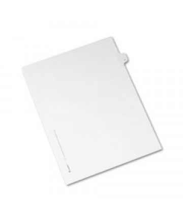 PREPRINTED LEGAL EXHIBIT SIDE TAB INDEX DIVIDERS, ALLSTATE STYLE, 26-TAB, V, 11 X 8.5, WHITE, 25/PACK