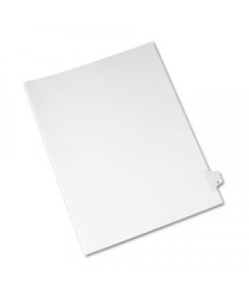 PREPRINTED LEGAL EXHIBIT SIDE TAB INDEX DIVIDERS, ALLSTATE STYLE, 26-TAB, X, 11 X 8.5, WHITE, 25/PACK