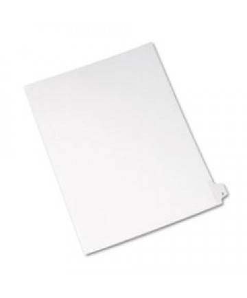 PREPRINTED LEGAL EXHIBIT SIDE TAB INDEX DIVIDERS, ALLSTATE STYLE, 26-TAB, Z, 11 X 8.5, WHITE, 25/PACK