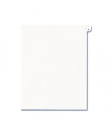 PREPRINTED LEGAL EXHIBIT SIDE TAB INDEX DIVIDERS, ALLSTATE STYLE, 10-TAB, 1, 11 X 8.5, WHITE, 25/PACK