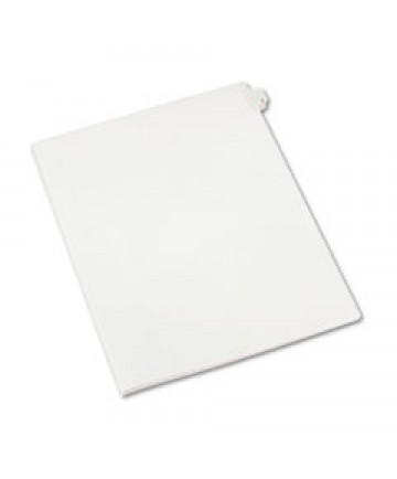 PREPRINTED LEGAL EXHIBIT SIDE TAB INDEX DIVIDERS, ALLSTATE STYLE, 10-TAB, 2, 11 X 8.5, WHITE, 25/PACK