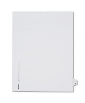PREPRINTED LEGAL EXHIBIT SIDE TAB INDEX DIVIDERS, ALLSTATE STYLE, 10-TAB, 3, 11 X 8.5, WHITE, 25/PACK