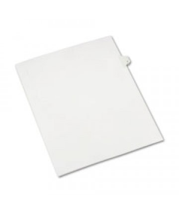 PREPRINTED LEGAL EXHIBIT SIDE TAB INDEX DIVIDERS, ALLSTATE STYLE, 10-TAB, 7, 11 X 8.5, WHITE, 25/PACK