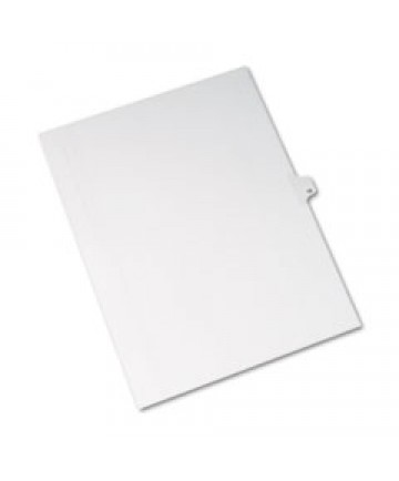 PREPRINTED LEGAL EXHIBIT SIDE TAB INDEX DIVIDERS, ALLSTATE STYLE, 10-TAB, 13, 11 X 8.5, WHITE, 25/PACK
