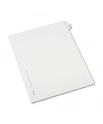 PREPRINTED LEGAL EXHIBIT SIDE TAB INDEX DIVIDERS, ALLSTATE STYLE, 10-TAB, 24, 11 X 8.5, WHITE, 25/PACK