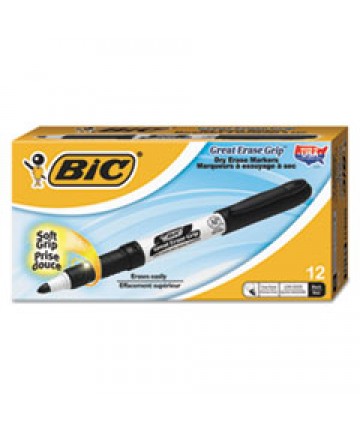 INTENSITY LOW ODOR DRY ERASE MARKER, FINE BULLET TIP, BLACK, DOZEN