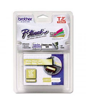 TZE FLEXIBLE TAPE CARTRIDGE FOR P-TOUCH LABELERS, 0.94" X 26.2 FT, BLACK ON YELLOW