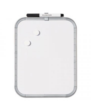 Magnetic Dry Erase Board, 11 X 14, White Plastic Frame