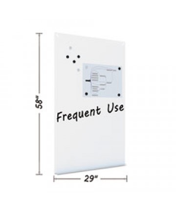 Magnetic Dry Erase Tile Board, 38 1/2 X 58, White Surface
