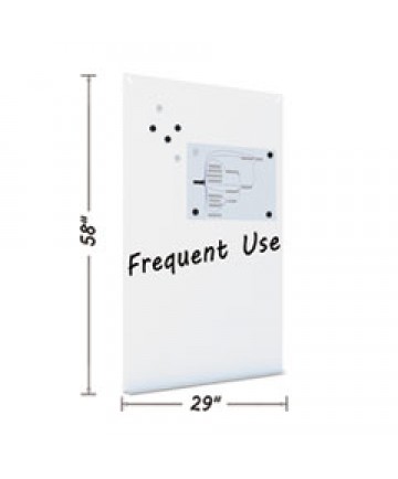 Magnetic Dry Erase Tile Board, 38 1/2 X 58, White Surface