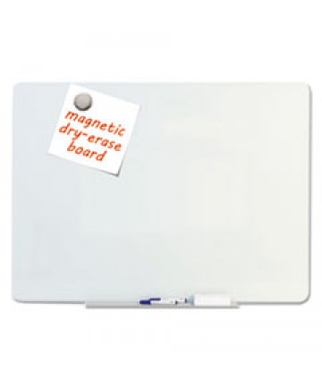 Magnetic Glass Dry Erase Board, Opaque White, 60 X 48